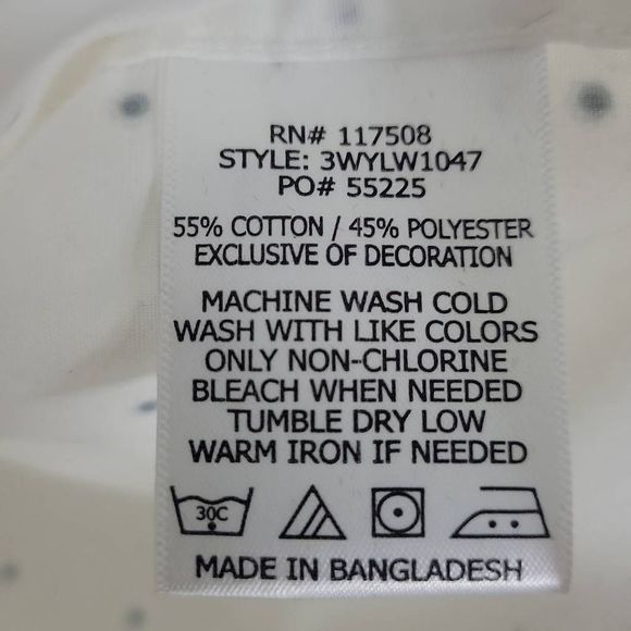 WR Pin Dot Lightweight Button-down, Size M - Picture 3 of 5